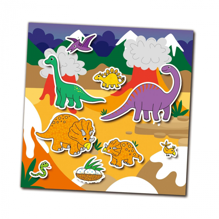 Cartea mea cu stickere - Dinozauri, Galt, 2-3 ani + [2]