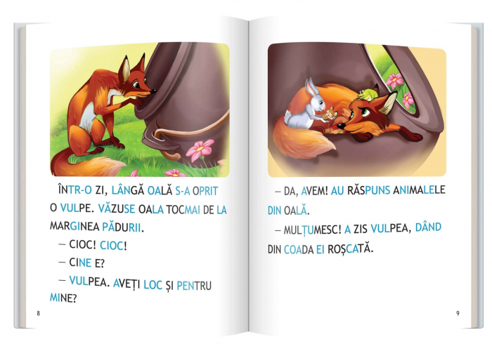 Casuta din oala • Vulpea si barza - carduri pentru invatarea citirii [2]