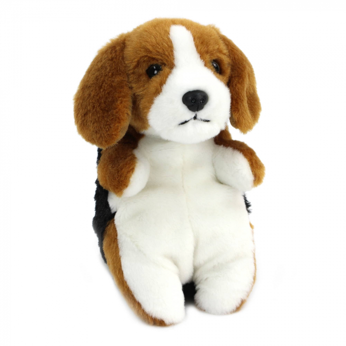 Cățeluș Beagle Bebeluș 17 cm in cutie - Jucarie de plus Living Nature [2]