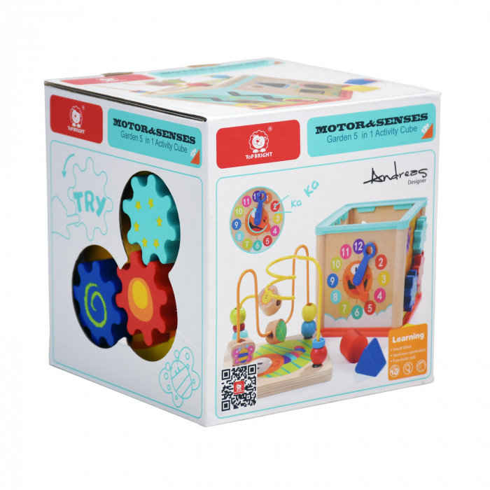 Centru de activitati 5 in 1 - Gradina magica, Topbright, 1-2 ani + [8]
