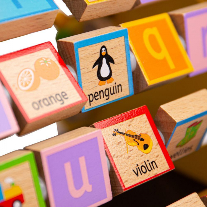Centru de activitati - litere si imagini in engleza, BIGJIGS Toys, 1-2 ani + [6]
