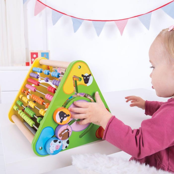 Centru de activitati - litere si imagini in engleza, BIGJIGS Toys, 1-2 ani + [10]