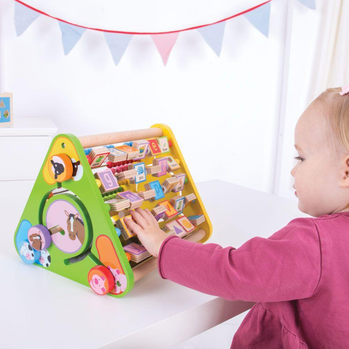 Centru de activitati - litere si imagini in engleza, BIGJIGS Toys, 1-2 ani + [9]