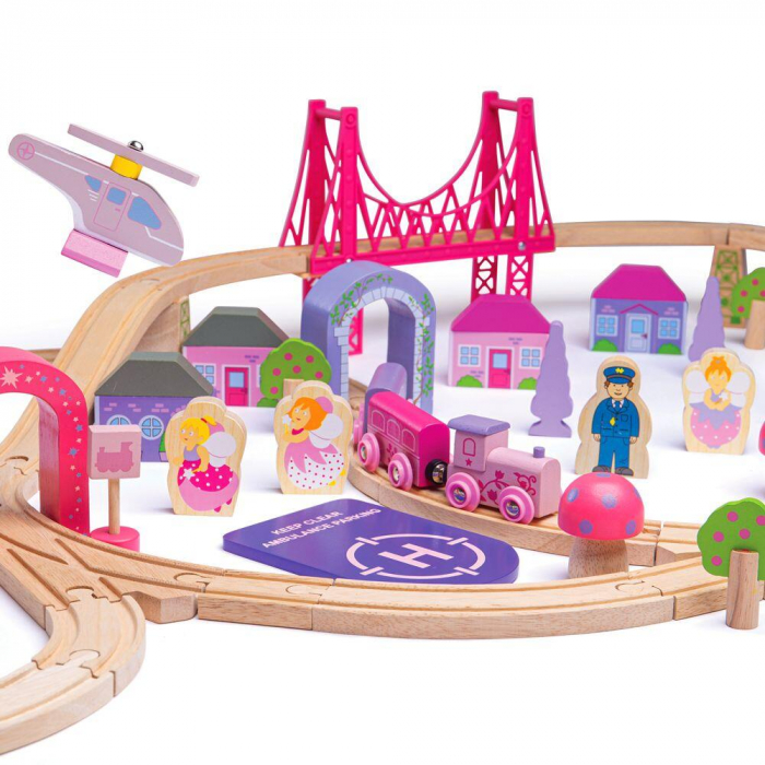 Circuit - Oraselul zanelor (75 piese), BIGJIGS Toys, 2-3 ani + [12]