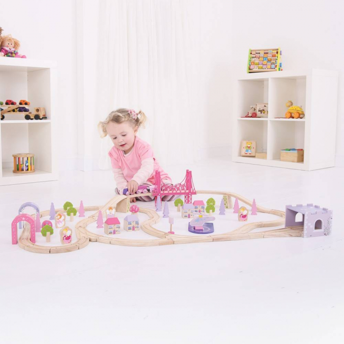 Circuit - Oraselul zanelor (75 piese), BIGJIGS Toys, 2-3 ani + [14]