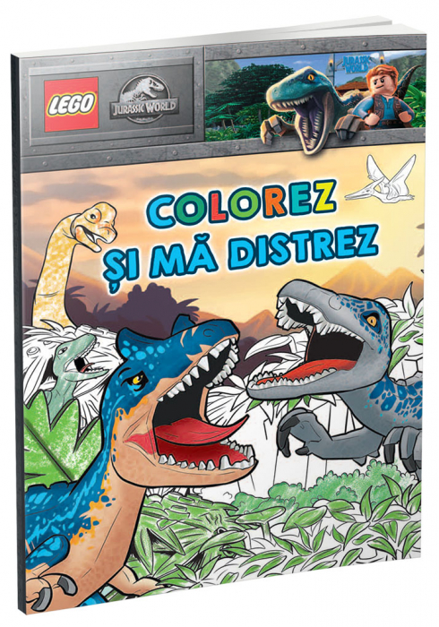 Colorez si ma distrez , Jurassic World (carte Lego de colorat)