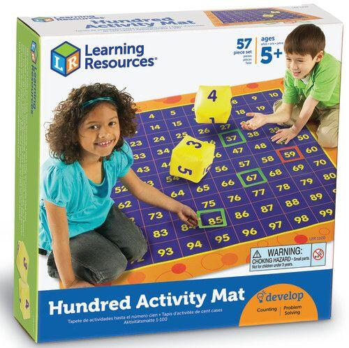 Covoras pentru invatarea sutelor, Learning Resources, 4-5 ani + [3]