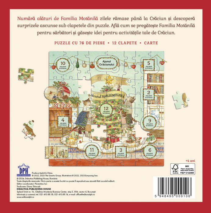 Craciunul familiei Motanila - Carte + Puzzle [2]