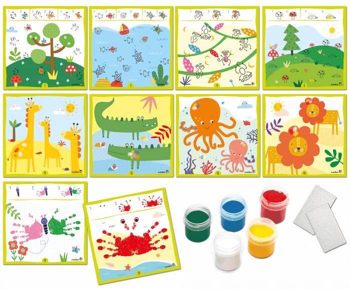 Set Creativ Pictura cu amprente, 2 - 5 ani, Ludattica [2]