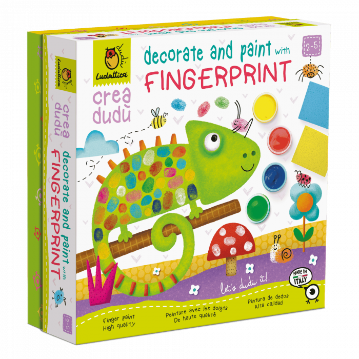 Set Creativ Pictura cu amprente, 3 - 6 ani, Ludattica