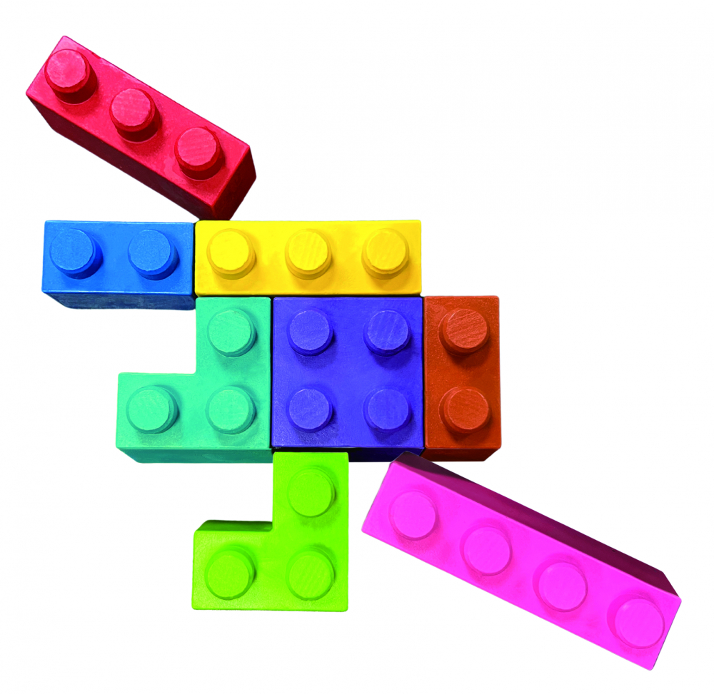 Creioane cerate interconectabile Block Crayons - Dinozaur T-Rex, Haku Yoka [2]