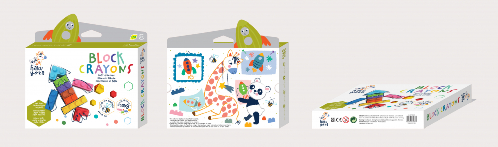 Creioane cerate interconectabile Block Crayons - Racheta, Haku Yoka [5]