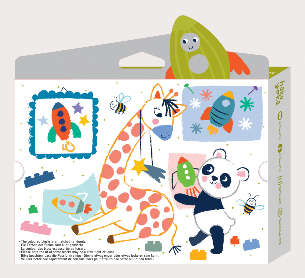 Creioane cerate interconectabile Block Crayons - Racheta, Haku Yoka [4]