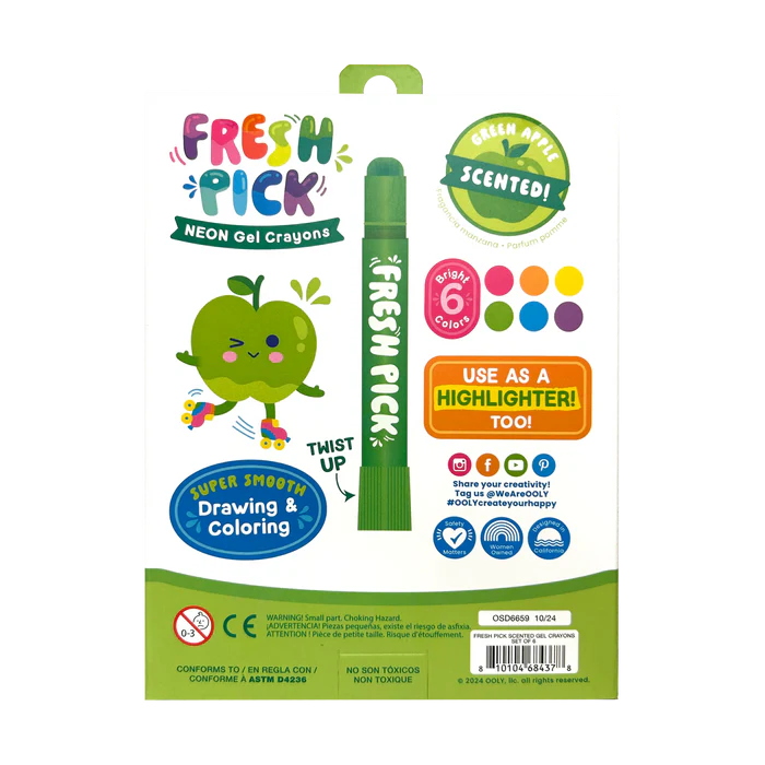 Creioane parfumate Fresh Pick, Apple (Set de 6) [3]