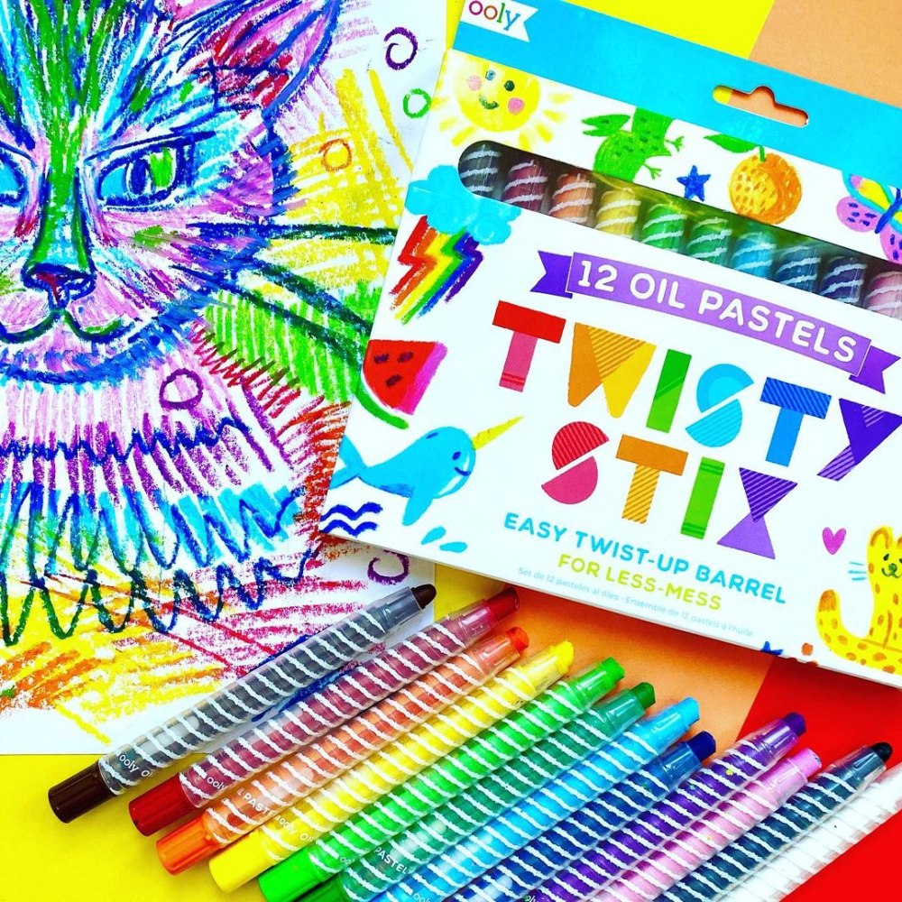 Creioane pictura cu ulei, Twisty Stix, set 12 culori [3]