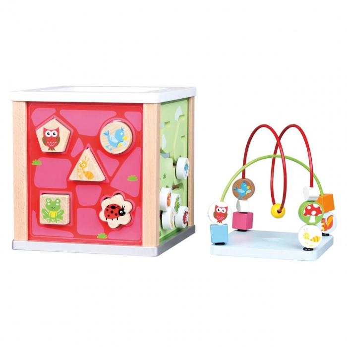 Cub cu 5 activitati, New Classic Toys, 2-3 ani + [3]