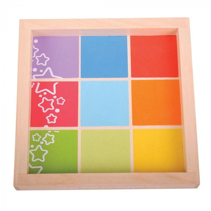 Cuburi din lemn cu imagini, BIGJIGS Toys, 1-2 ani + [2]