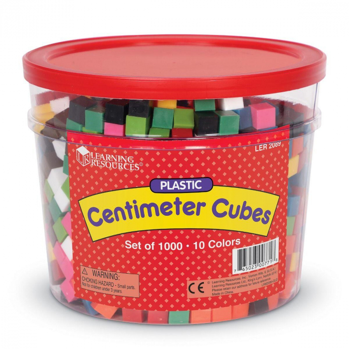 Cuburi multicolore (1cm), Learning Resources, 6-7 ani + [4]
