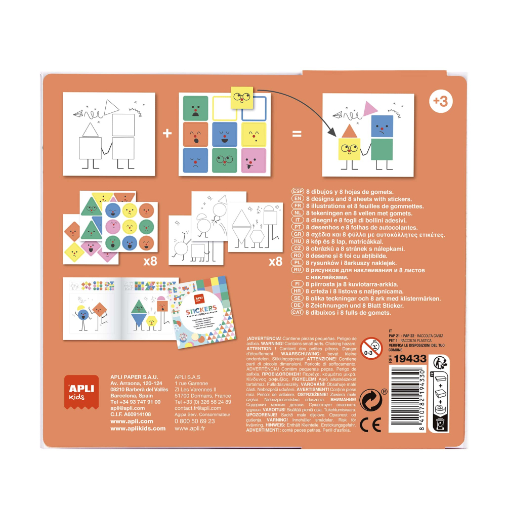 Cutia mea de Stickere - forme geometrice Emotii [2]