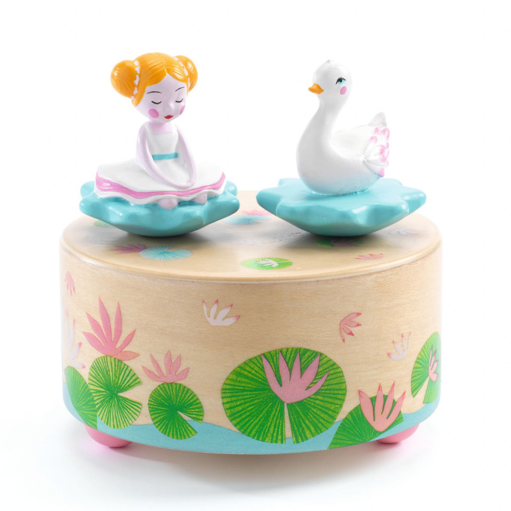 Cutie muzicala magnetica Balerina si lebada, Djeco, 12 luni+ [2]