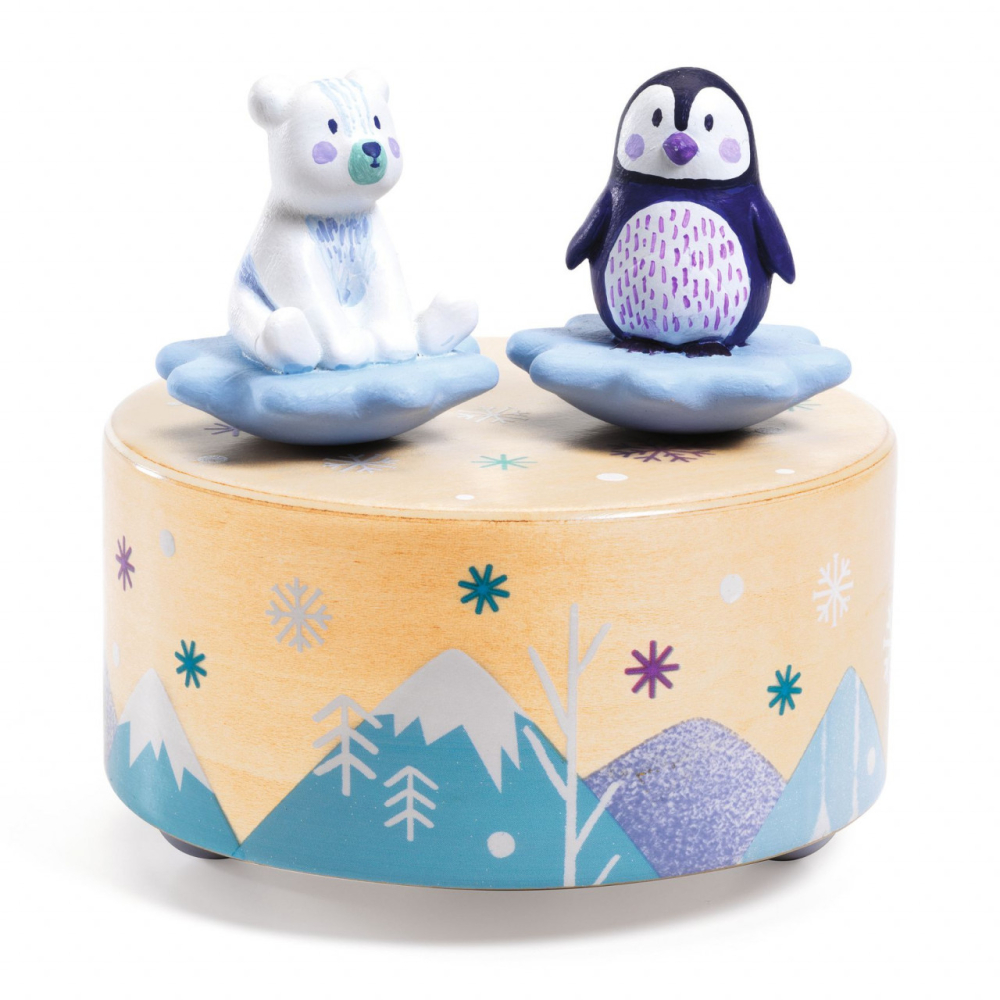 Cutie muzicala magnetica Djeco, Dansul pinguinului cu ursuletul [2]