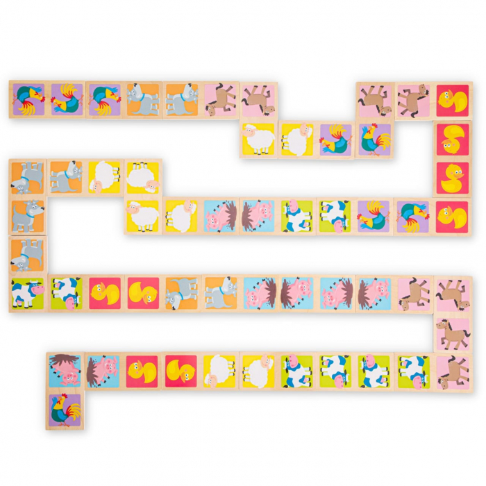 Domino - Animale, New Classic Toys, 2-3 ani + [3]