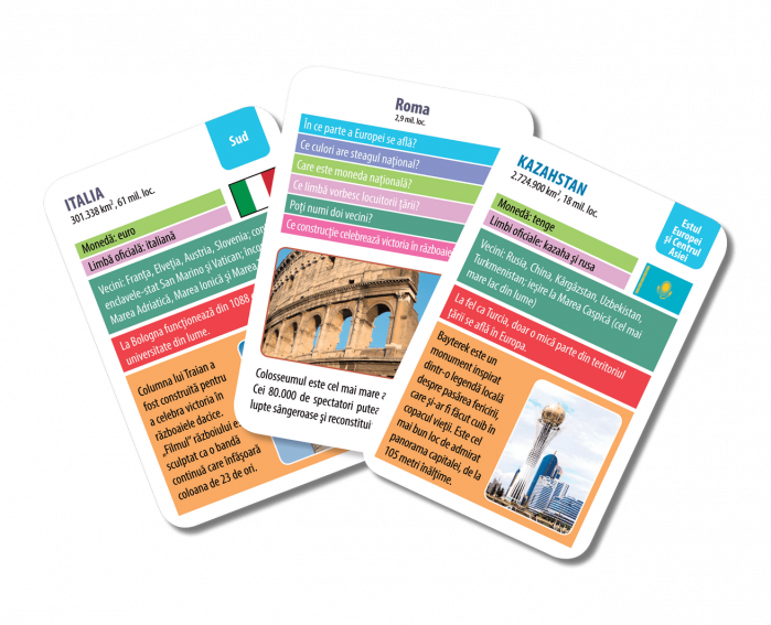 Europa. Țări şi capitale, Editura Gama, 6-7 ani + [4]