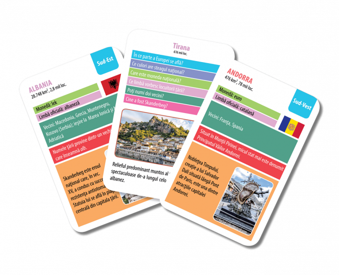 Europa. Țări şi capitale, Editura Gama, 6-7 ani + [3]