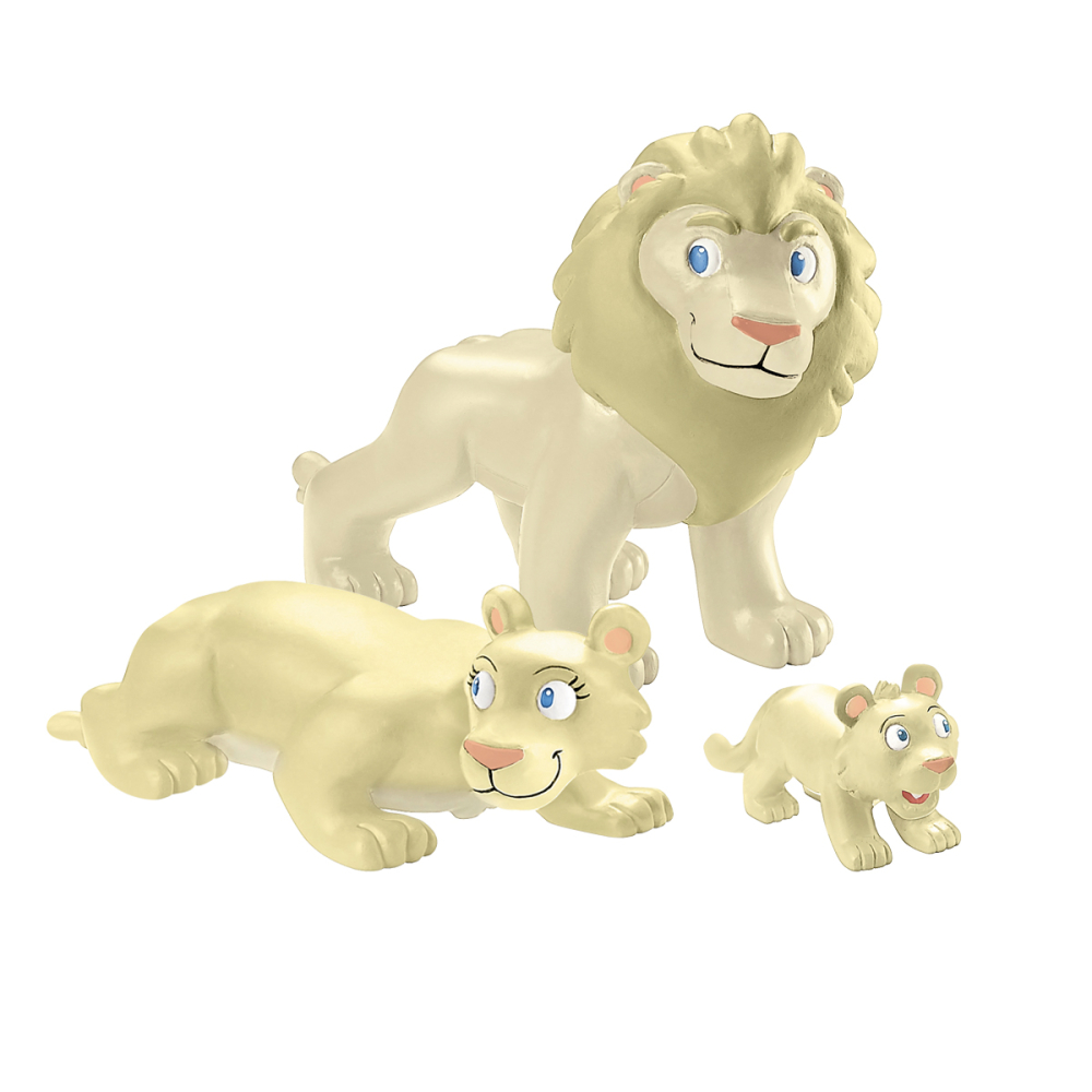Figurina animale din Salbaticie - Familia de lei albi [1]