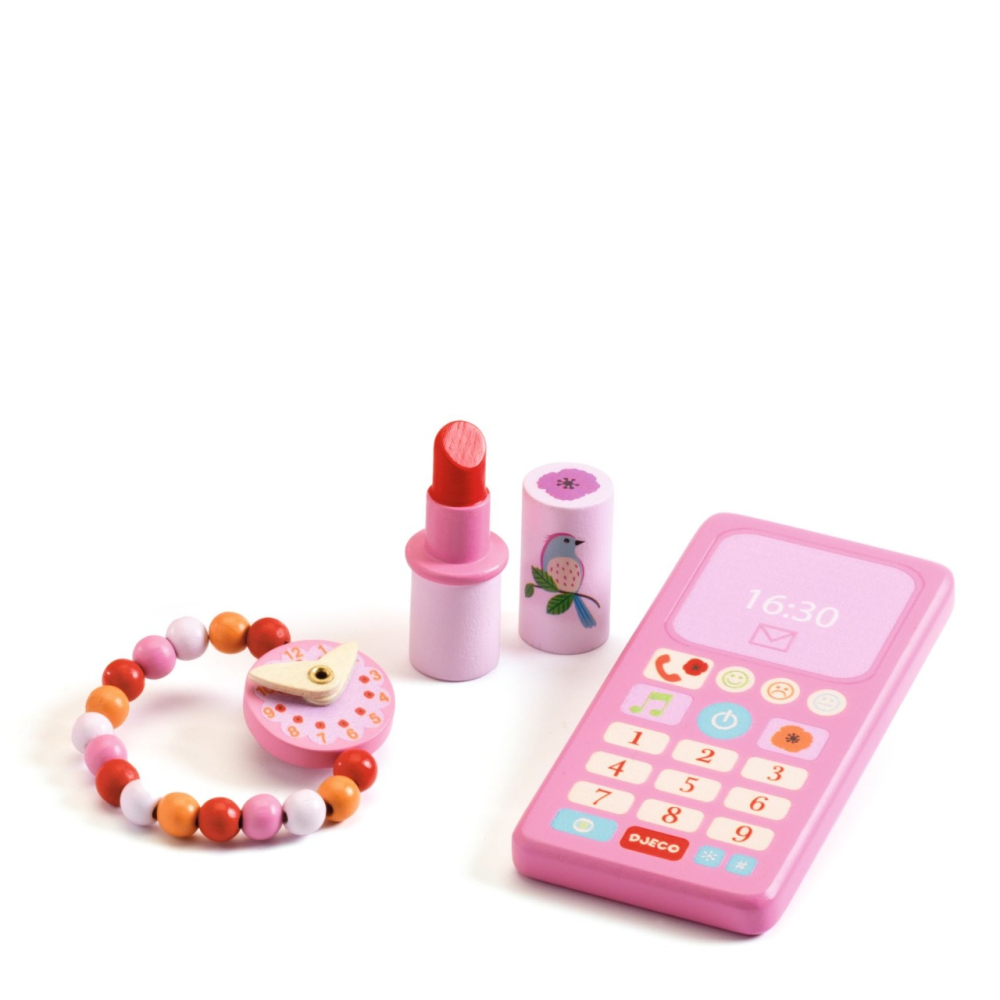 Geanta cu accesorii Djeco, Birdie, 4-5 ani + [3]