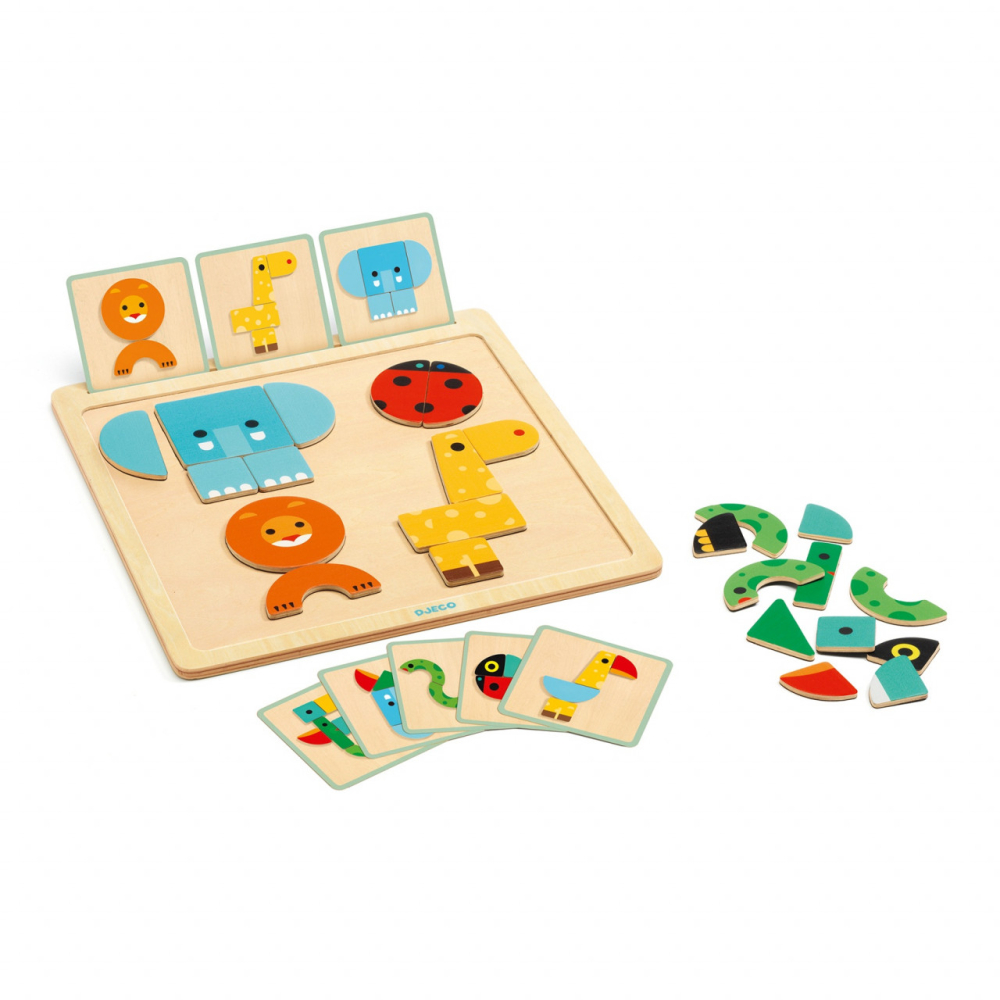 Geo Basic Djeco, joc pentru bebe cu forme geometrice, 0-1 ani + [2]