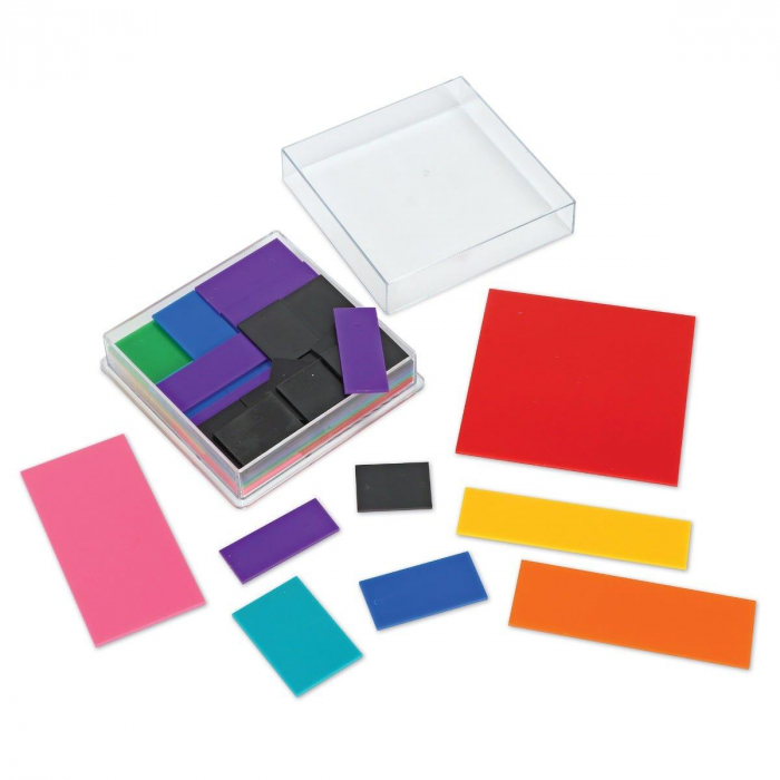 Geometria fractiilor - Patrate, Learning Resources, 6-7 ani + [2]