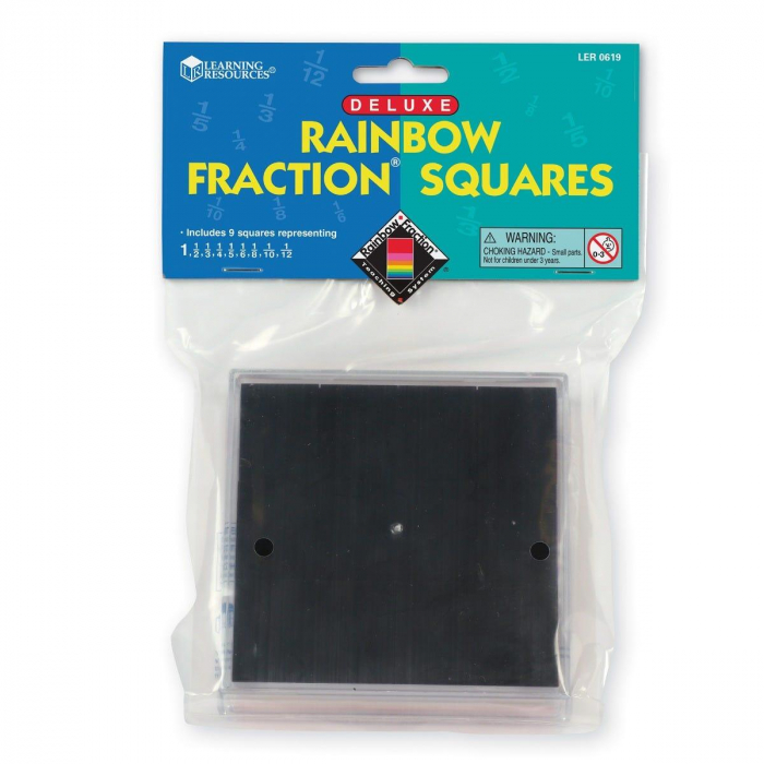Geometria fractiilor - Patrate, Learning Resources, 6-7 ani + [4]