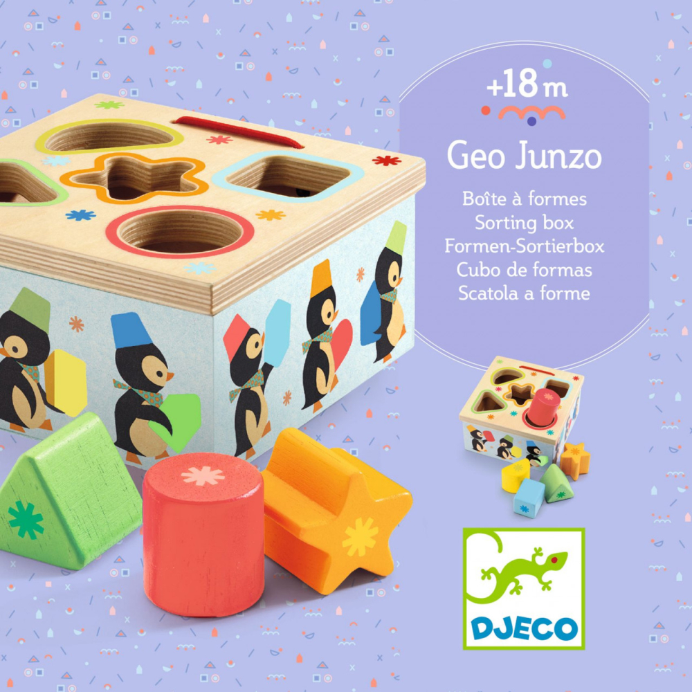 Geopingy Cutia formelor Djeco, 0-1 ani + [3]