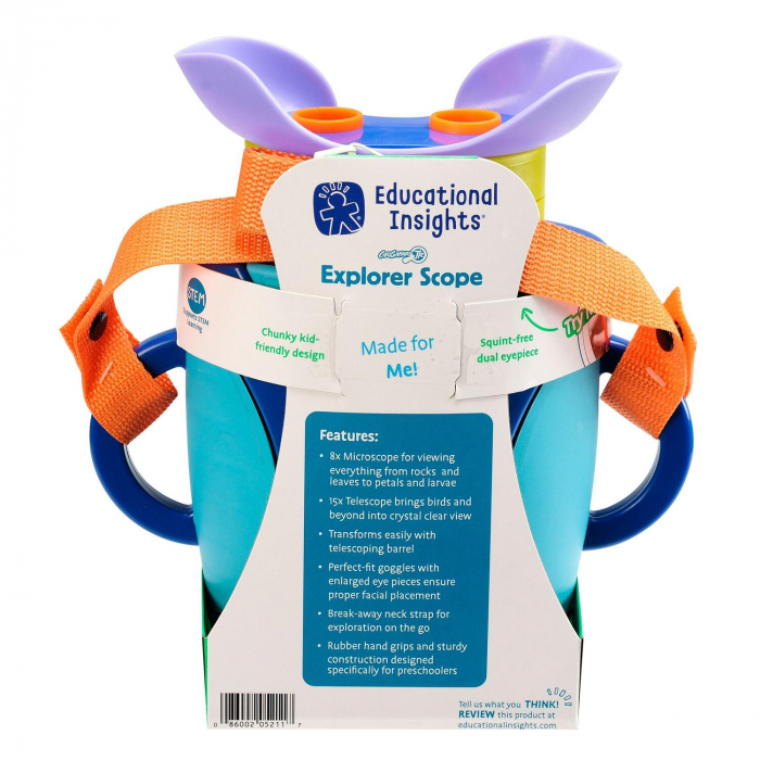 Geosafari - Microscop/ Telescop, Educational Insights, 2-3 ani + [6]