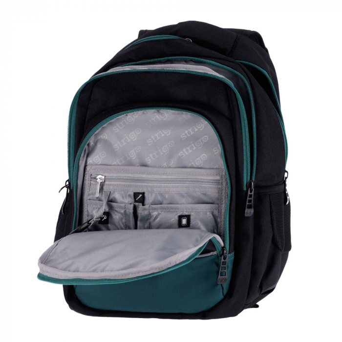 Ghiozdan Strigo Misty+ Black Dinosaur 24L, 39X27X18cm [5]