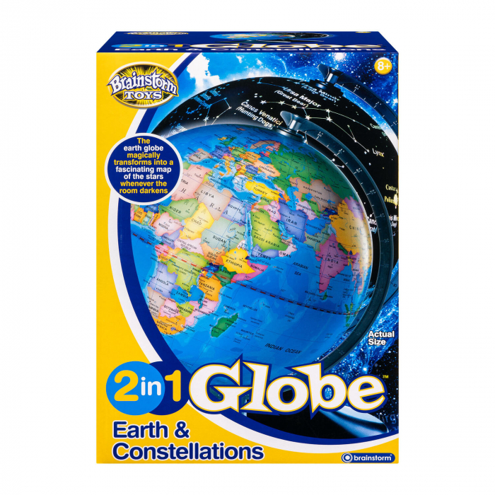 Glob 2 in 1 - Pamantul si constelatiile, Brainstorm, 8-9 ani + [2]