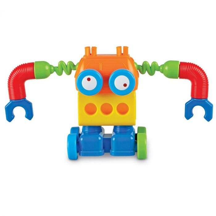 Hai sa construim - 1, 2, 3 Robotel colorat, Learning Resources, 2-3 ani + [6]