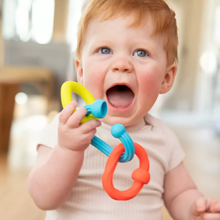 Inele senzoriale (set 3) din silicon cu efect pop pentru bebelusi [9]