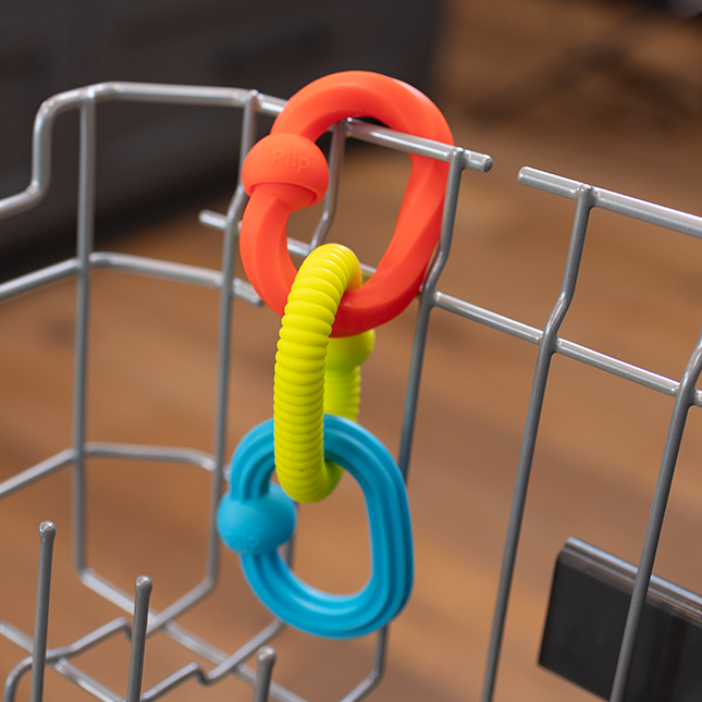 Inele senzoriale (set 3) din silicon cu efect pop pentru bebelusi [5]