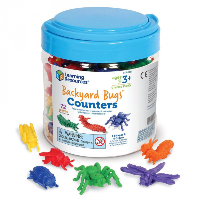 Insecte de gradina pentru numarat - set 72 buc, Learning Resources, 2-3 ani + [7]