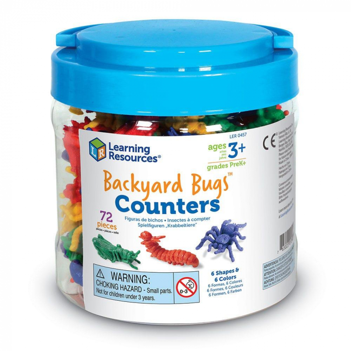 Insecte de gradina pentru numarat - set 72 buc, Learning Resources, 2-3 ani + [6]