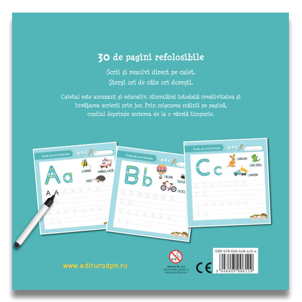 Învat sa scriu literele, DPH, 4-5 ani + [2]