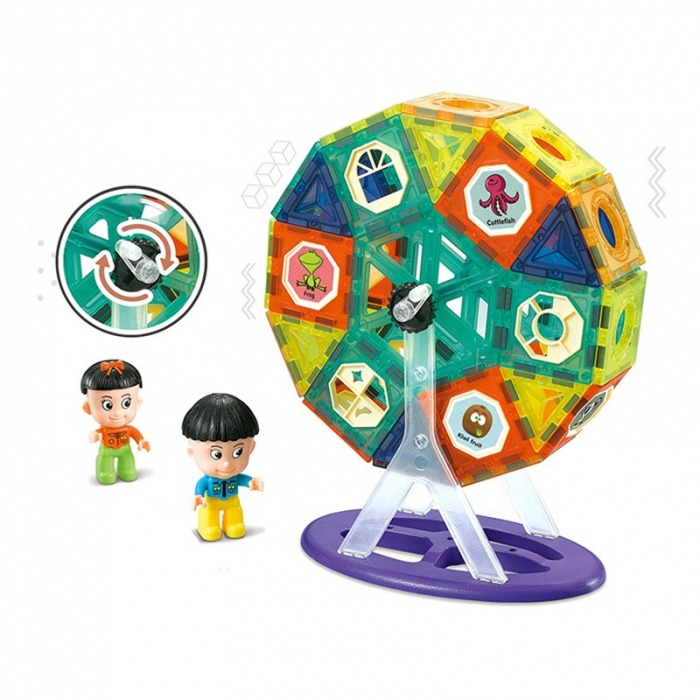 Joc Constructie Magnetic - Magic Set Roata 71 Piese, Cypress Toys, 3 ani+ [2]