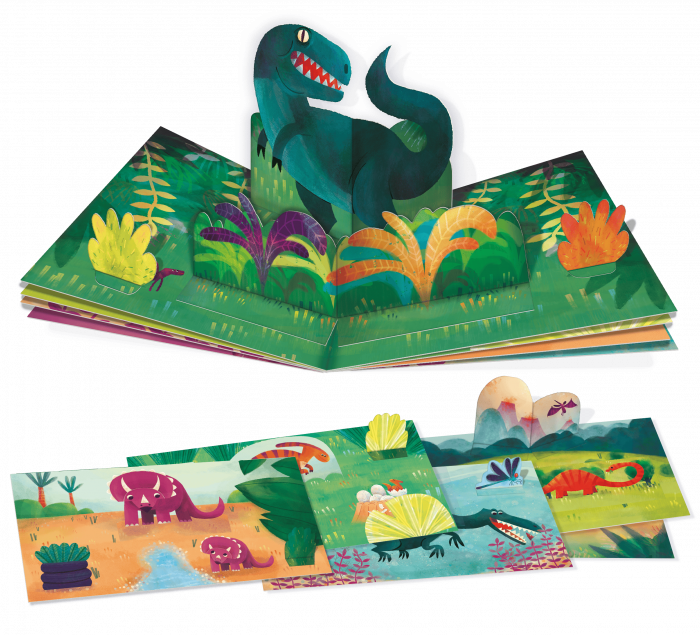 Joc creativ: Creeaza prima carte Pop-Up: Dinozauri, Ludattica, +5 ani [2]