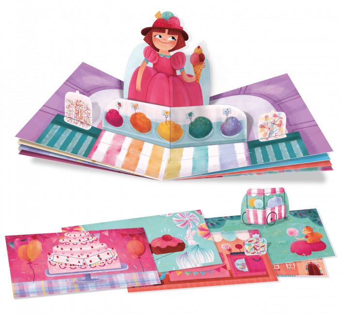 Joc creativ: Creeaza prima carte Pop-Up: Dulciuri, Ludattica, +5 ani [2]