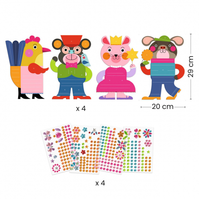 Joc creativ de decorat cu strasuri, Djeco, 3-6 ani [5]