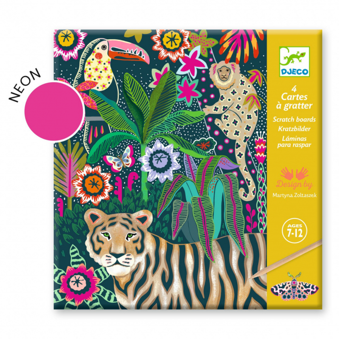 Joc creativ de razuit Rococo, Djeco, 7-12 ani [5]