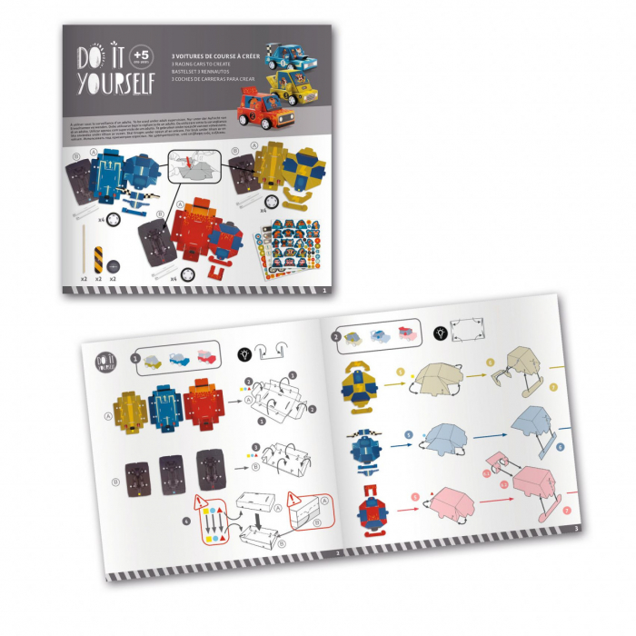 Joc creativ DIY Grand Prix, Djeco, 5 ani+ [2]