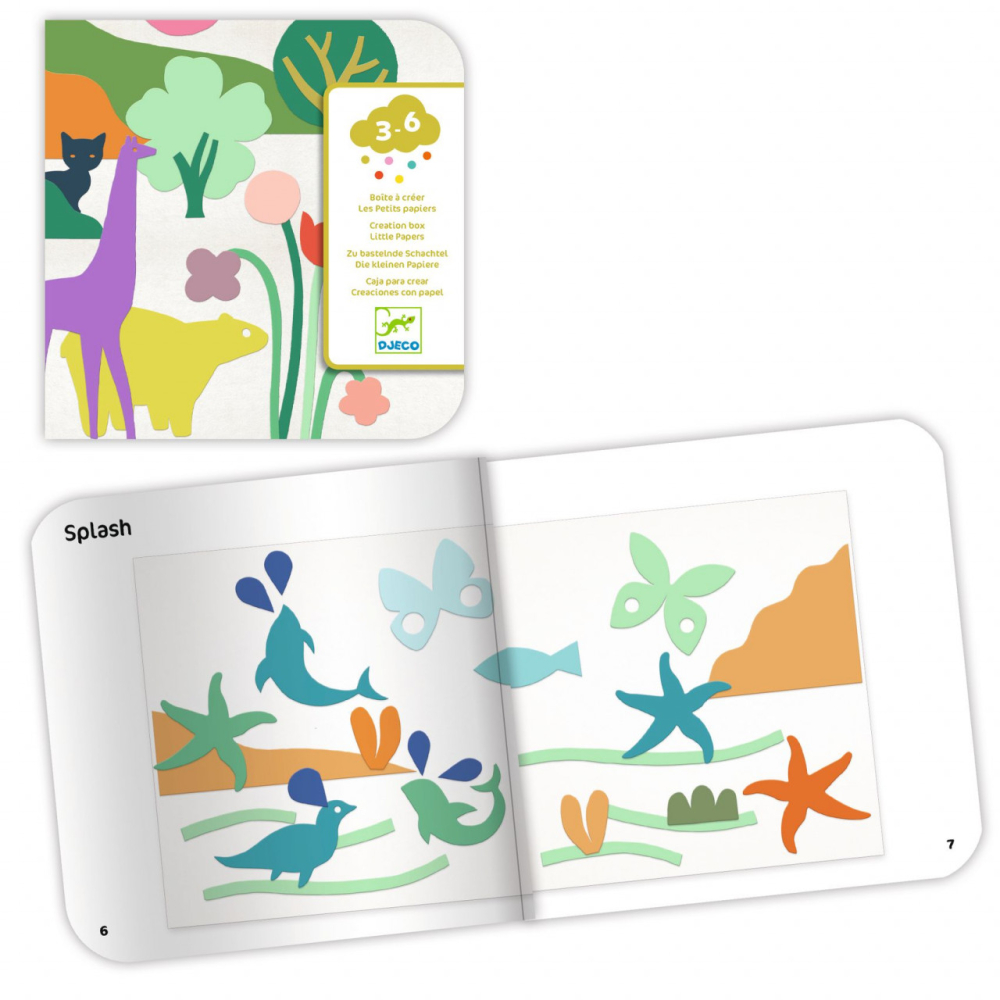 Joc creativ Little papers, Djeco, 3-6 ani [3]